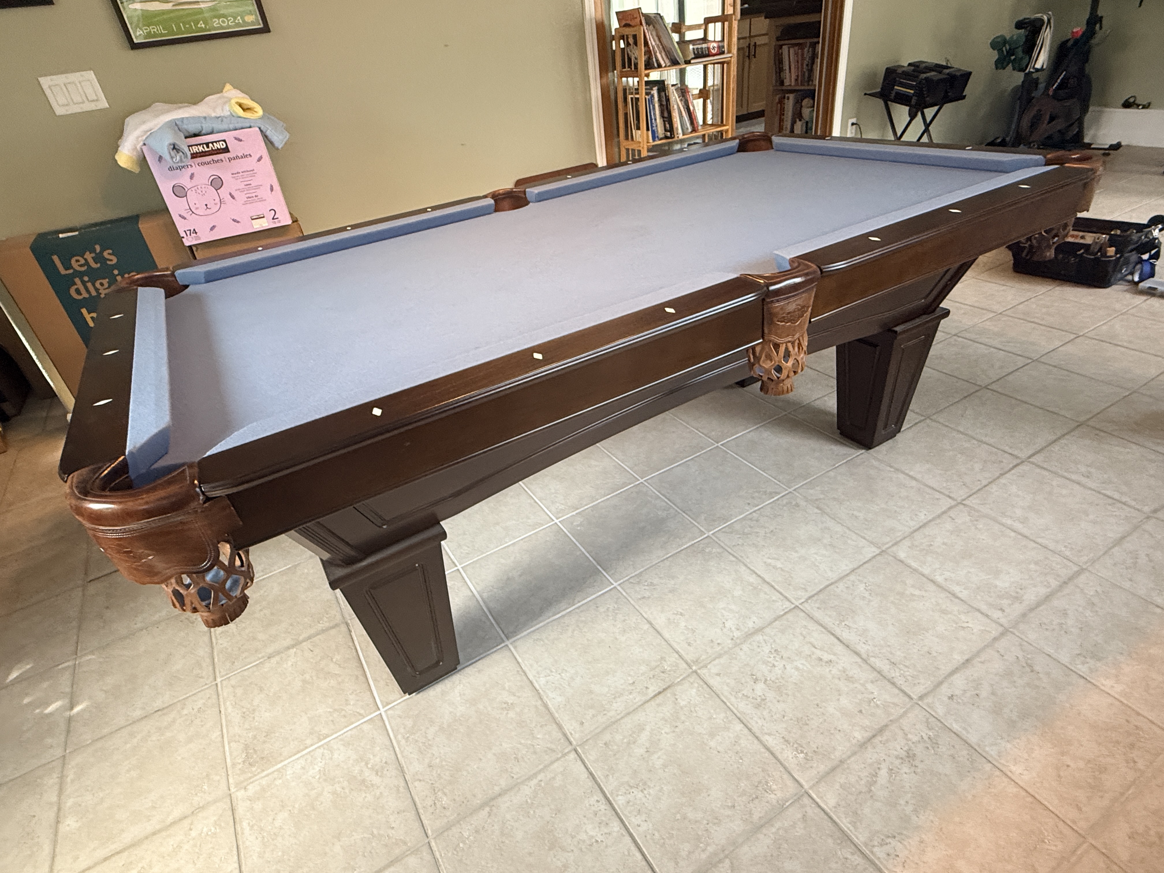 Pool table for sale Denver, Colorado: 7' Brunswick 'Allenton'  <br>Like new condition. Rich espresso finish.
